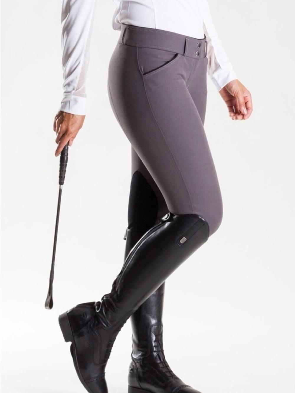 Devon-Aire Grey Equestrian Breeches
